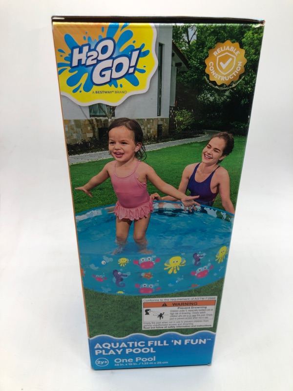 Photo 2 of Fill-N-Fun Paddling Pool - 48 X 10 Inches Blue
