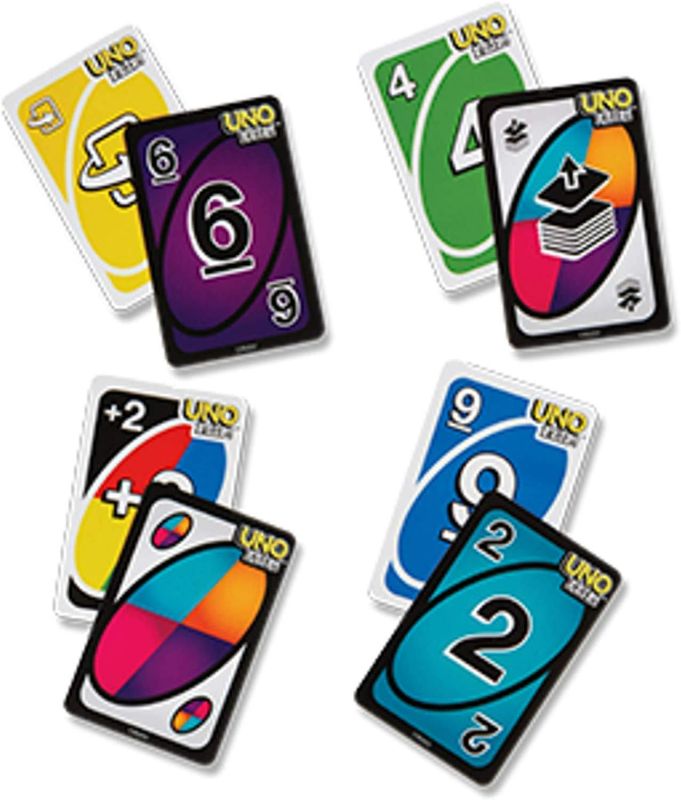 Photo 2 of Mattel Uno Original and Uno Flip Card Games, Combo Pack of 2
