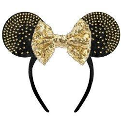 Photo 1 of Minnie Ears Headband with Rhinestones Black
