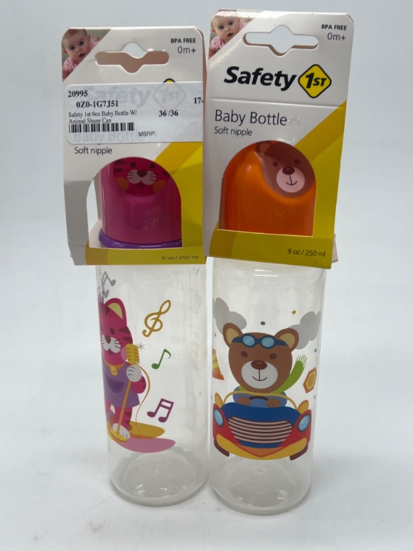 Photo 1 of 2 Pack Safety 1ST Baby Bottles 9 OZ 