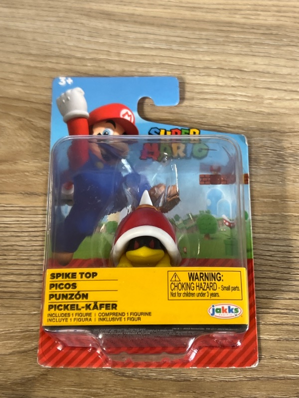 Photo 2 of World of Nintendo Super Mario Spike Top Mini Figure
