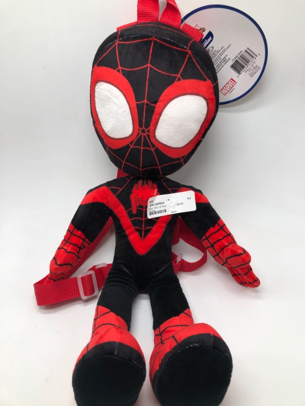 Photo 2 of Spidey and His Amazing Friends Miles Morales 18" Plush Backpack Multi-Color
