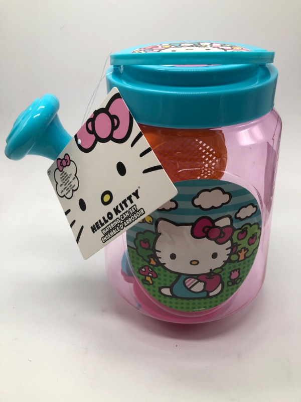 Photo 2 of Hello Kitty Clear Beach Watering Can with a flower spout and 6pc tools