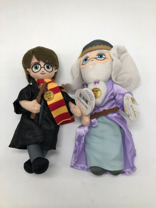 Photo 2 of 2 Pack Harry Potter™ 8-Inch Spell Casting Wizards Harry Potter™ Small Plush with Sound Effects, Kids Toys for Ages 3 Up, Easter Basket Stuffers and Small Gifts