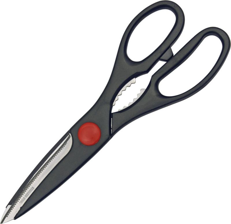 Photo 1 of Multi-Purpose 9.375" Kitchen Shears W/ Black Handles
