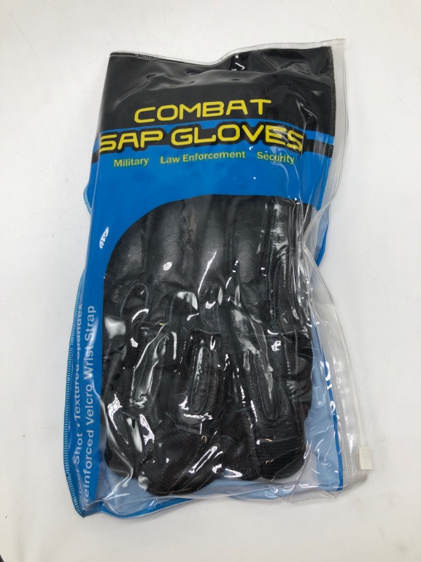 Photo 2 of Kwik Force® Combat Steel Shot Leather SAP Gloves M-XXL SZCO
