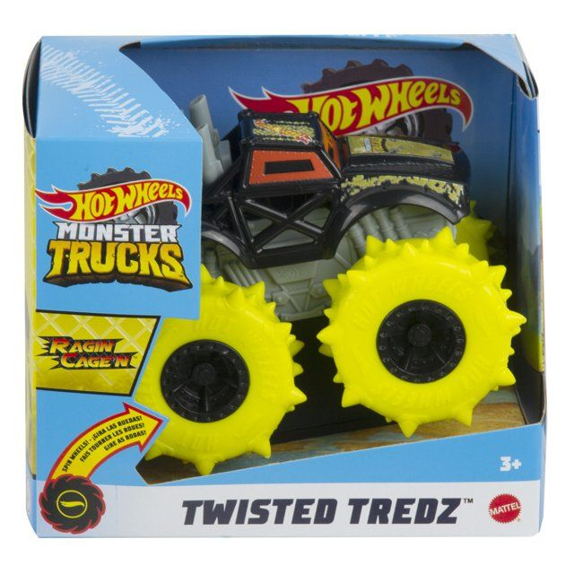 Photo 1 of Hot Wheels Monster Trucks Ragin Cagen 1:43 Scale Twisted Tredz Truck Play Vehicle
