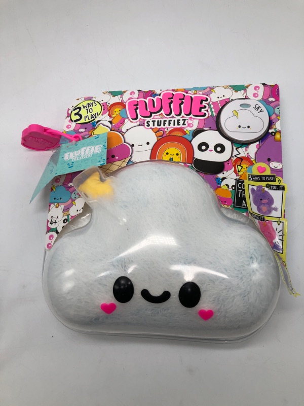 Photo 2 of Fluffie Stuffiez Cloud Small Collectible Feature Plush - Surprise Reveal Unboxing with Huggable ASMR Fidget DIY Fluff Pulling Ultra Soft Fluff Ages 4
