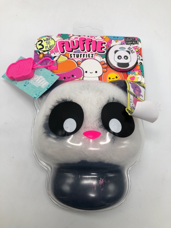 Photo 3 of Fluffie Stuffiez Panda Small Collectible Feature Plush - Surprise Reveal Unboxing with Huggable ASMR Fidget DIY Fluff Pulling Ultra Soft Fluff Age 4+
