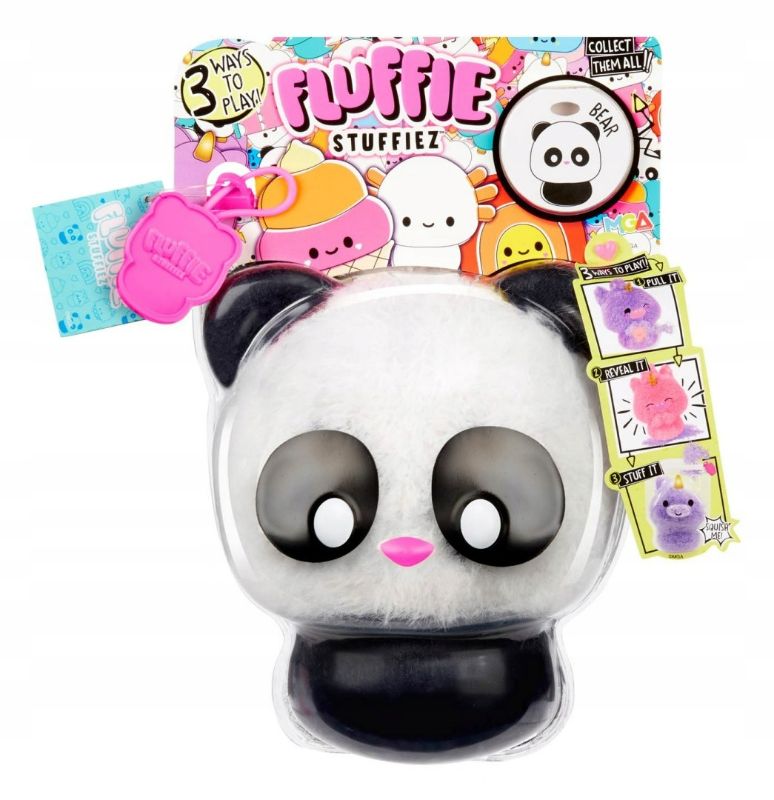 Photo 1 of Fluffie Stuffiez Panda Small Collectible Feature Plush - Surprise Reveal Unboxing with Huggable ASMR Fidget DIY Fluff Pulling Ultra Soft Fluff Age 4+
