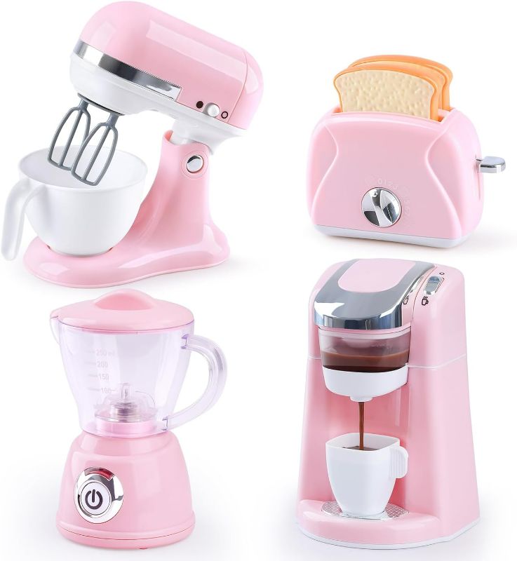 Photo 1 of Kid Toy Itsy Tots Classy Kitchen Battery Operated Appliance Trio Pink-Coffee Machine My Mixer My Toaster
