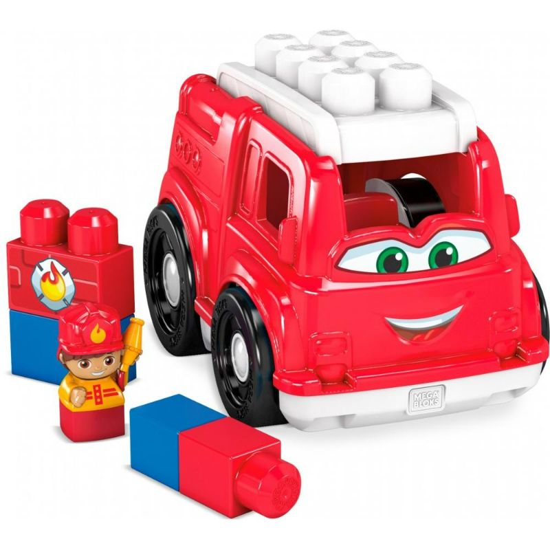 Photo 1 of Mega Bloks First Builders Freddy Firetruck with Big Building Blocks Building Toys for Toddlers (6 Pieces)
