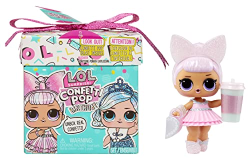 Photo 1 of 2 Pack LOL Surprise! Confetti Pop Birthday- with Collectible Doll 8 Surprises Confetti Surprise Unboxing Accessories Limited Edition Doll Present Box Pa
