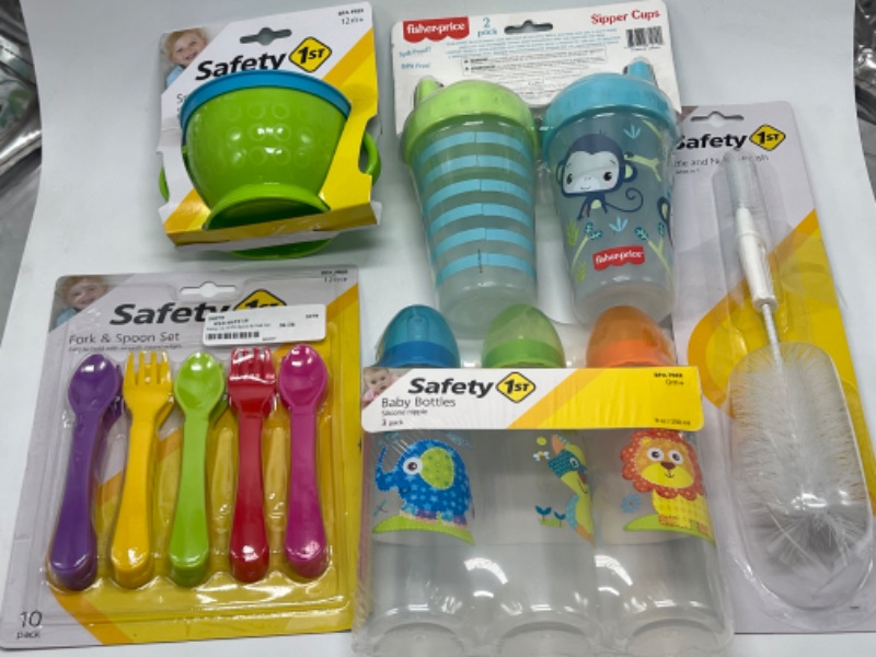 Photo 1 of Baby Miscellaneous Bundle Bottles/Spoons/Forks/Bottle Cleaner 