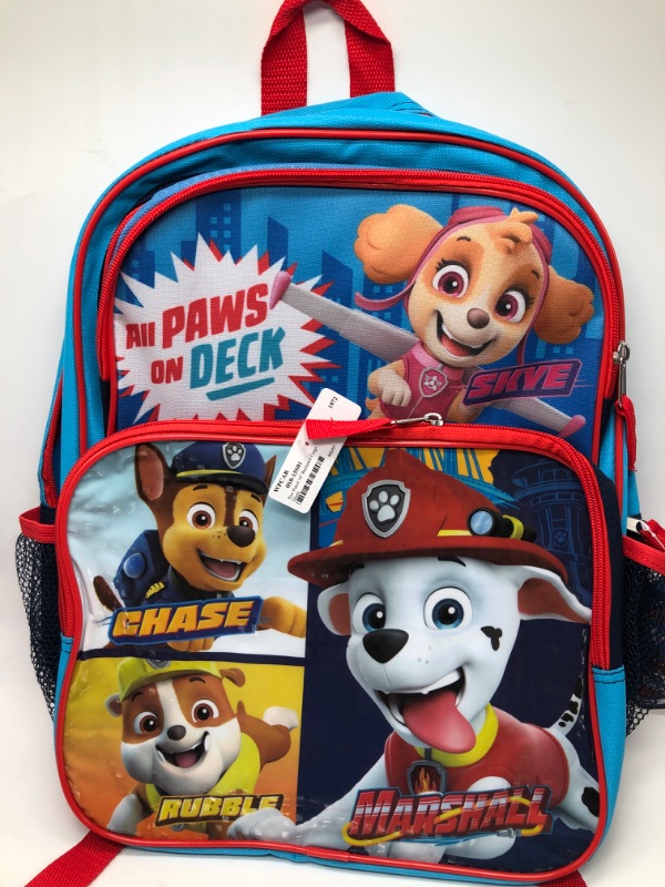 Photo 2 of Paw Patrol 16" Backpack Cargo Shape, Blue, Large