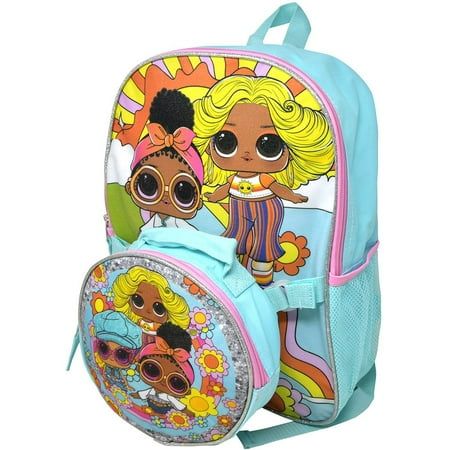 Photo 1 of LOL Dolls Girls Backpack with Lunch Bag 16 Blue
