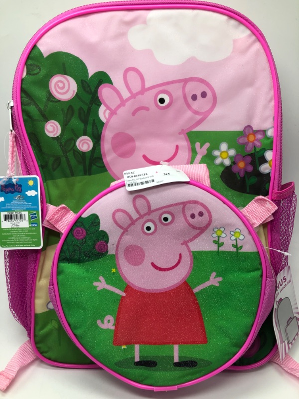Photo 2 of Girls Peppa Pig Backpack 16 with Lunch Bag
