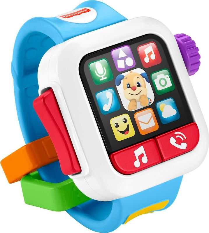 Photo 1 of 2 Pack Fisher-Price Laugh & Learn Time to Learn Smartwatch Electronic Musical Toy for Infant & Toddler
