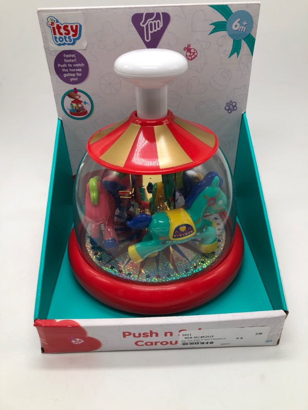 Photo 4 of Itsy Tots Push N Spin Carousel in Open Touch Box
