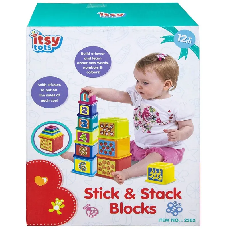 Photo 1 of Itsy Tots Stick & Stack Blocks
