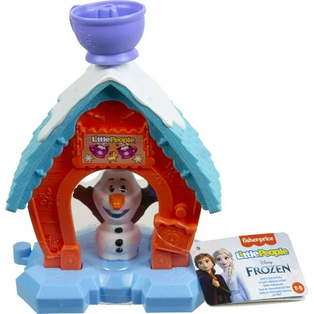 Photo 1 of Disney Frozen Olaf’s Cocoa Cafe Little People Portable Playset with Figure for Toddlers
