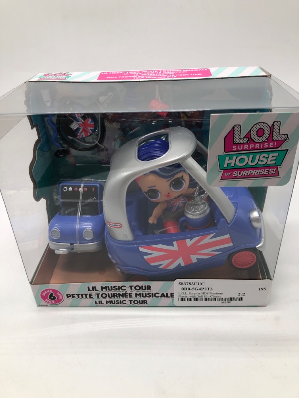 Photo 2 of L.O.L. Surprise! O.M.G. House of Surprises Lil Music Tour Playset with Cheeky Babe Collectible Doll and 8 Surprises – Great Gift for Kids Ages 4+
