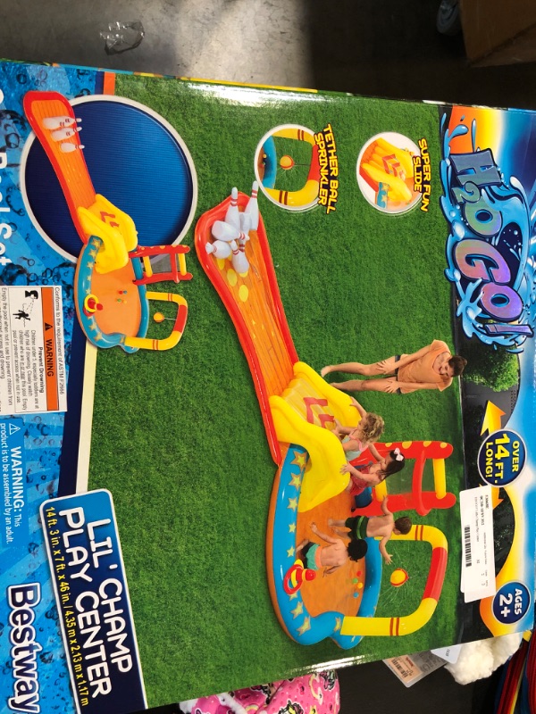 Photo 2 of H2OGO! Lil Champ Outdoor Multicolor Play Pool Center Ages 2+
