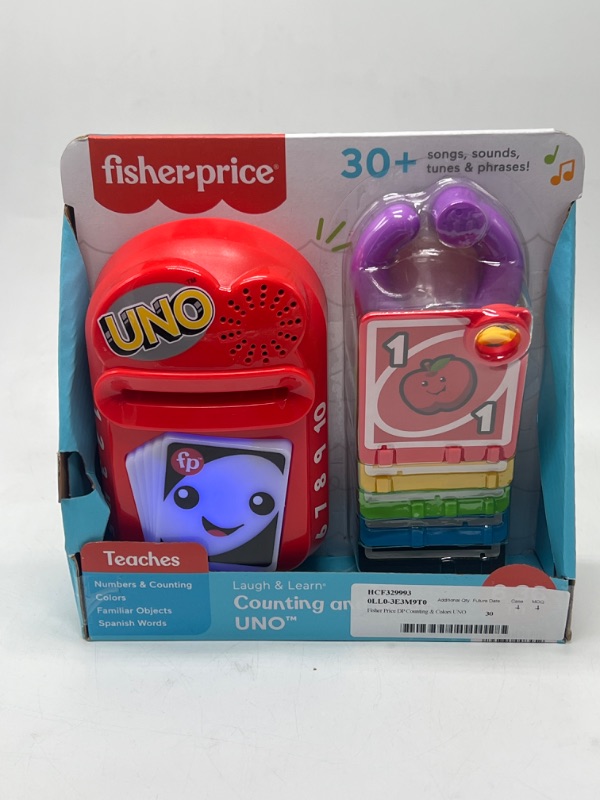 Photo 2 of Fisher-Price Laugh & Learn Counting and Colors UNO Electronic Learning Toy for Infants
