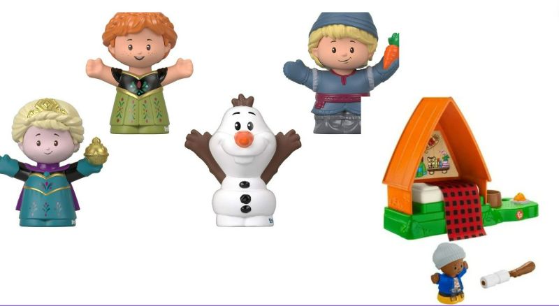 Photo 1 of Fisher-Price Little People A-Frame Cabin Playset And Disney Frozen Elsa & Friends Little People Figure Set for Toddlers