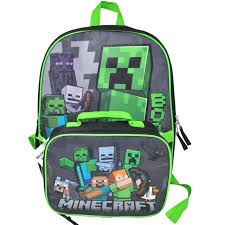 Photo 1 of Minecraft Backpack With Lunchbox