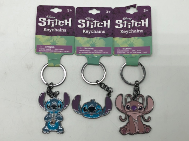 Photo 2 of 3 Pack Lilo And Stitch Keychains 