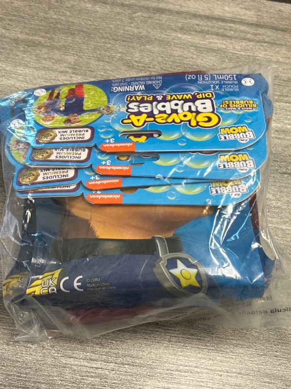 Photo 2 of 4 Pack  bubble wand hands paw patrol Assorted characters : 2 chase & 2 skye 