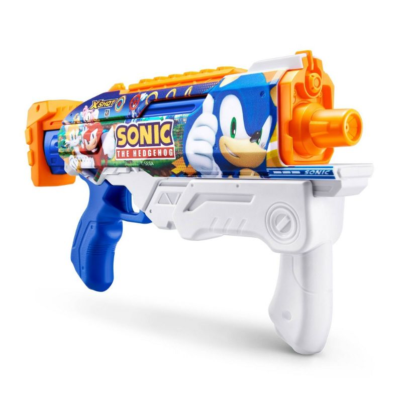 Photo 1 of X-Shot Water Fast-Fill Skins Sonic the Hedgehog Hyperload Water Blaster by ZURU
