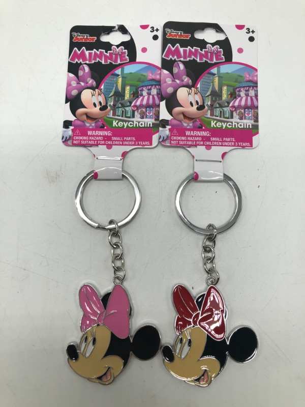 Photo 2 of 2 Pack Minnie Mouse Keychains