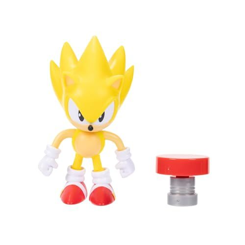 Photo 1 of Sonic the Hedgehog 4-inch Super Sonic Action Figure with Red Spring Accessory. Ages 3+ (Officially Licensed by Sega)
