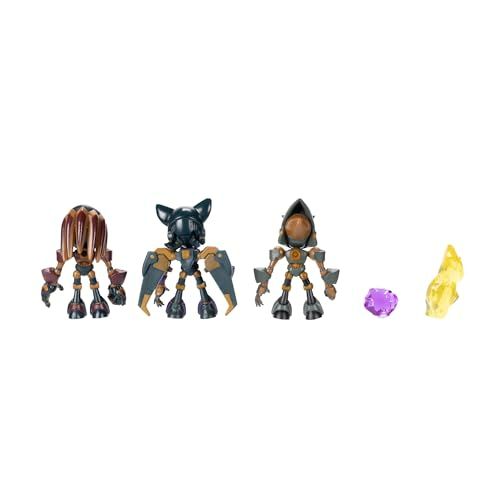 Photo 1 of Sonic Prime 2.5-inch Action Figures the Grim Themed 5 Pieces: Sonic Trooper, Knuckles Trooper, Rouge Trooper, Yellow Shard and Purple Shard. Ages 3+ 