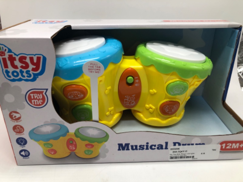 Photo 2 of Toddler Bongo Drums Toy with Lights & Sound for 12 Months Plus
