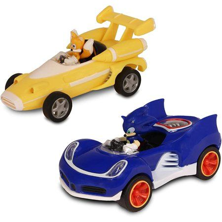 Photo 1 of Sonic Transformed All-Stars Racing Pull Back Action: Tails and Sonic Hedgehog
