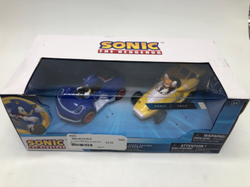 Photo 2 of Sonic Transformed All-Stars Racing Pull Back Action: Tails and Sonic Hedgehog
