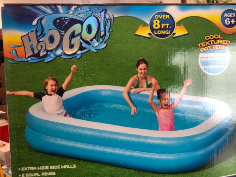 Photo 2 of Bestway 8.5 X 69 X 20 Inflatable Blue Rectangular Family Splash Pool Children 6+ Years
