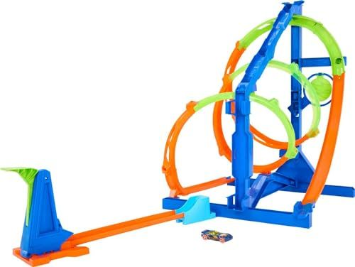 Photo 1 of Hot Wheels Track Set with 1 Hot Wheels Car STEAM Flight Path Challenge
