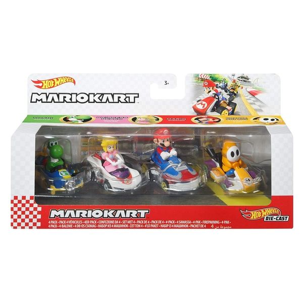 Photo 2 of Hot Wheels Mario Kart First Appearance Set of 4 Die-cast Cars
