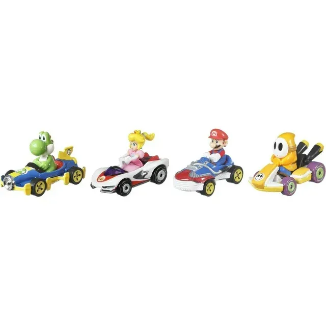 Photo 1 of Hot Wheels Mario Kart First Appearance Set of 4 Die-cast Cars
