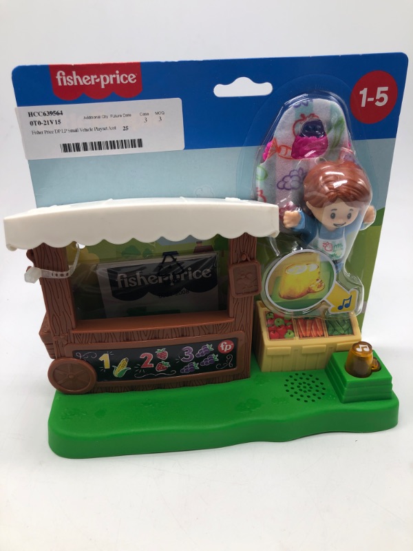 Photo 2 of Fisher-Price Little People Farmers Market Toddler Playset with Light and Sounds 4 Pieces
