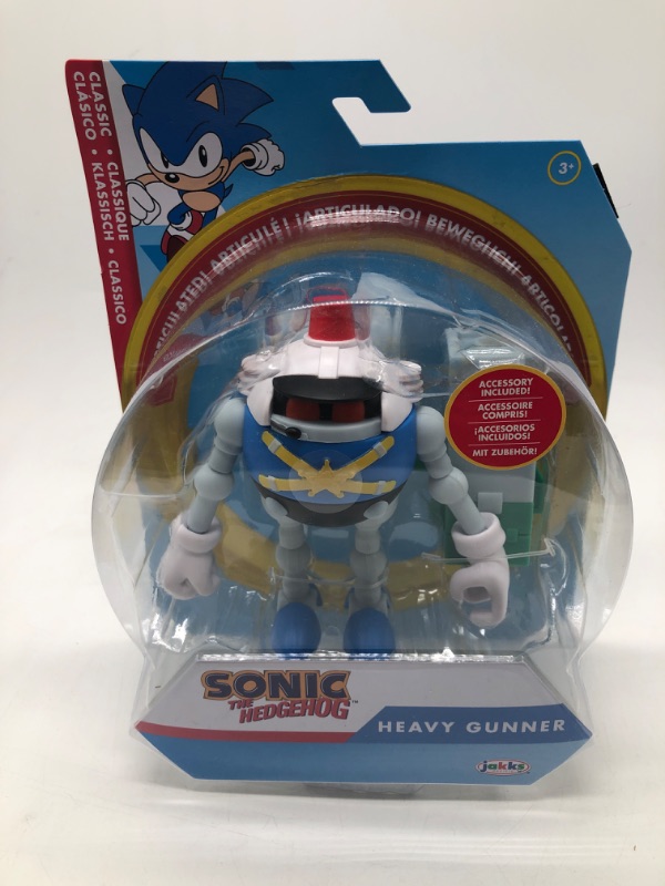 Photo 2 of Sonic the Hedgehog 4-inch Heavy Eggrobo Action Figure with Blaster Accessory. Ages 3+ (Officially Licensed by Sega)
