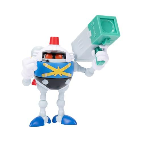 Photo 1 of Sonic the Hedgehog 4-inch Heavy Eggrobo Action Figure with Blaster Accessory. Ages 3+ (Officially Licensed by Sega)
