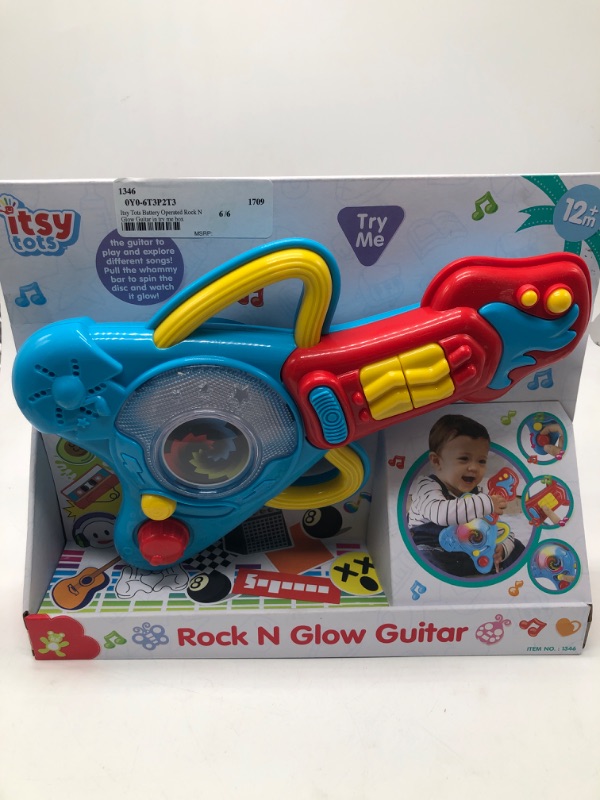 Photo 2 of Itsy Tots Battery Operated Rock N Glow Guitar in Try Me Box
