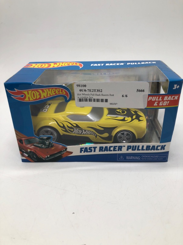 Photo 1 of Hot Wheels Fast Racer Pullback - Black/Yellow Fast Fish
