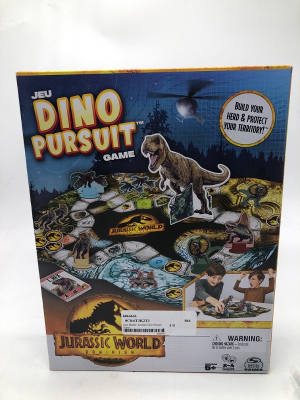 Photo 2 of Spin Master Jurassic World Dominion Dino Pursuit Game
