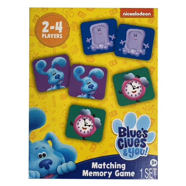 Photo 1 of Nickelodeon Blue's Clues & You Character Matching Memory Card Game 72 Pieces
